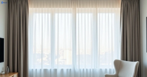 Freshly steam cleaned curtains in enoggera QLD